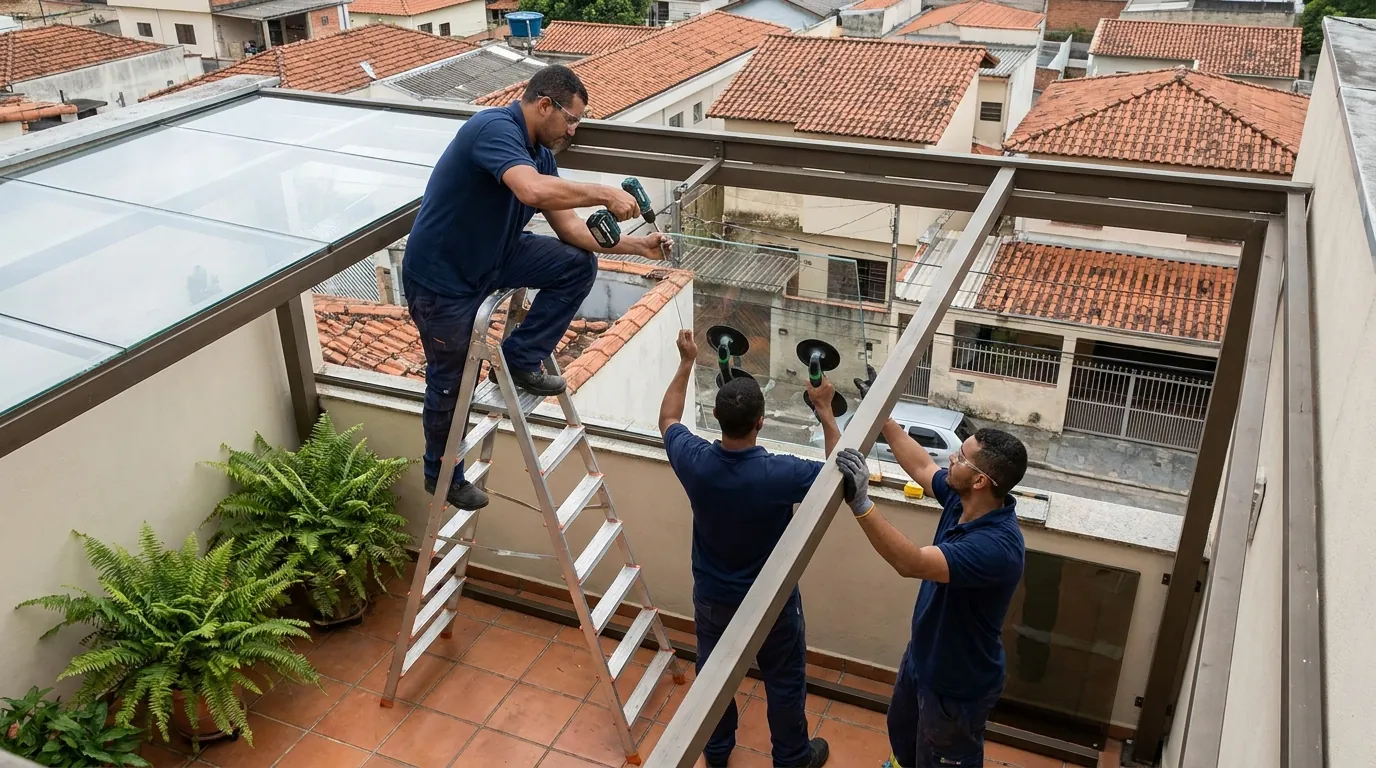 Esquadrias de Alumínio no Espaço Gourmet