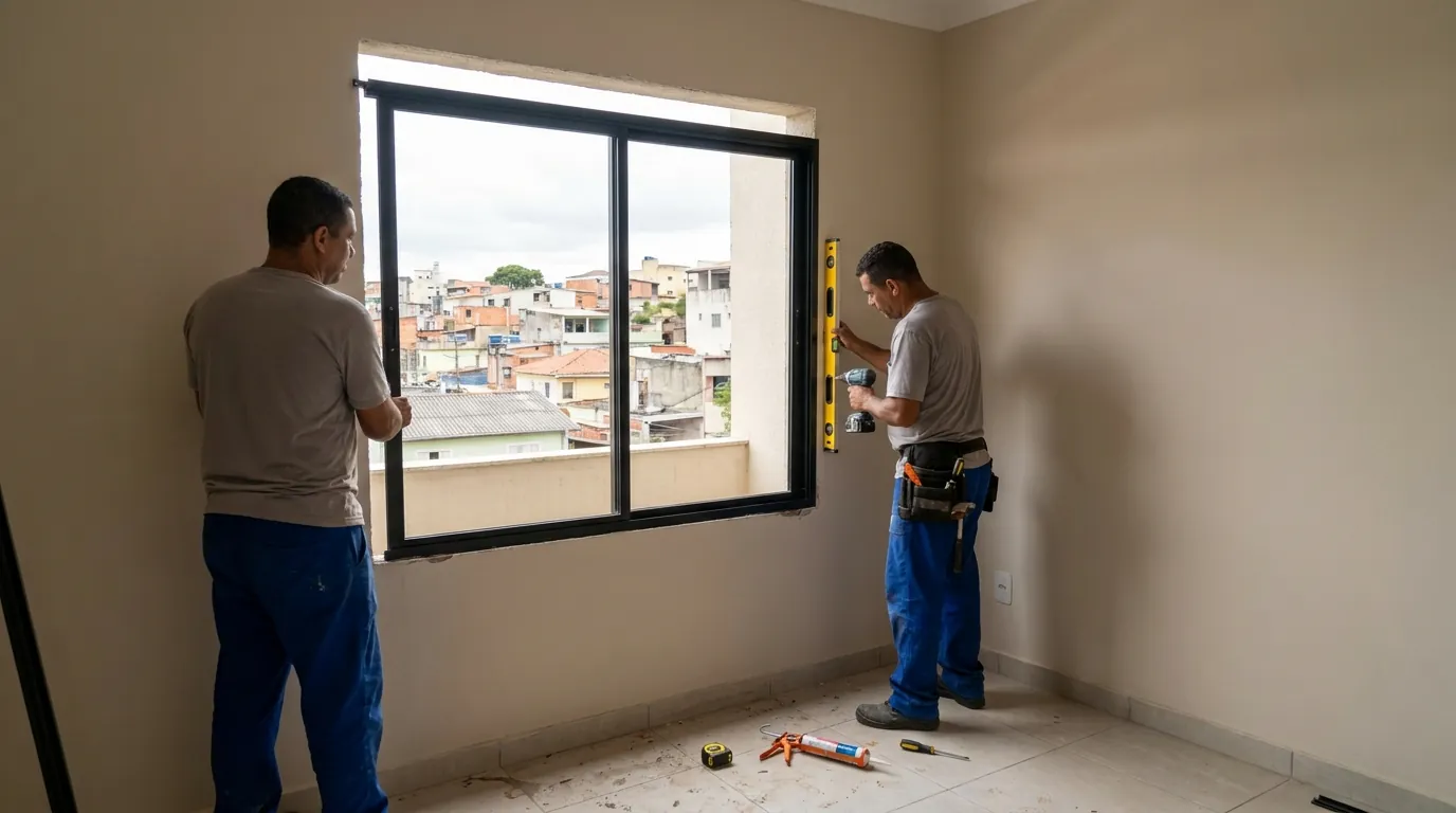 Cortina de Vidro no Espaço Gourmet