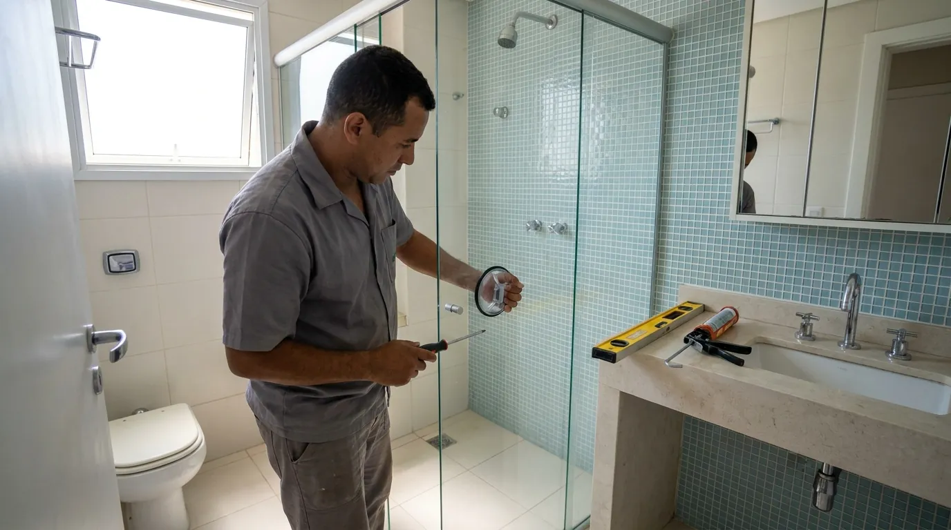 Trilho e Perfil Novos no Box